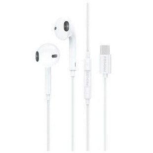 Promate Oval Curved High Performance Stereo Earphones GearPod-IS2 White