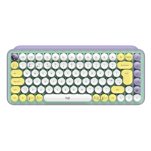 Logitech POP Keys Wireless Mechanical Keyboard White & Yellow 920-010817