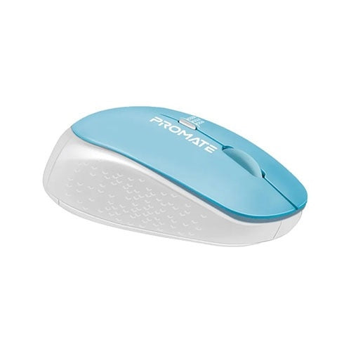 Promate 1600DPI MaxComfort Ergonomic Wireless Mouse Tracker.Blue