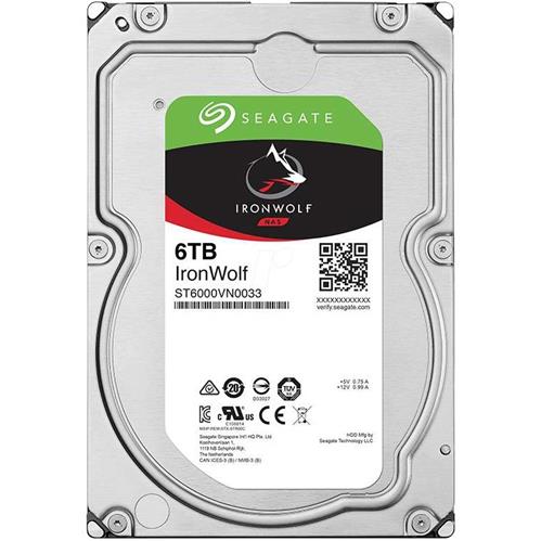 Seagate Ironwolf 3.5-inch 6TB HDD ST6000VN0033 For NAS