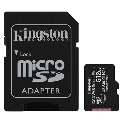 Kingston SDCS2 Canvas Select Plus microSD Card 512GB