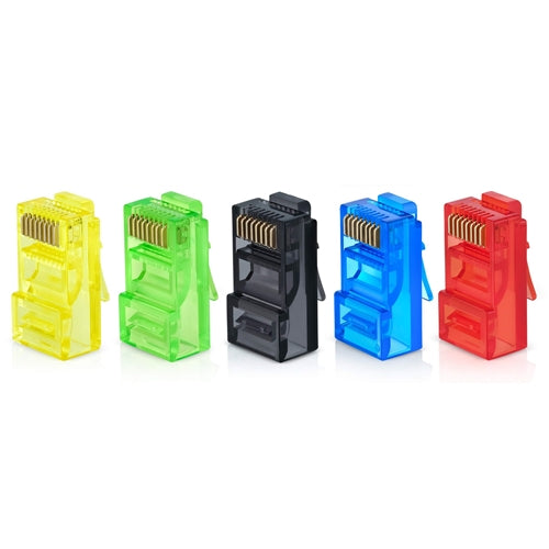 Zoerax Colored RJ45 CAT6 Connectors 100pcs