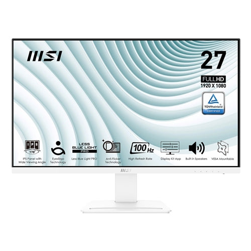 MSI PRO MP273AW 27-inch Full HD 100Hz Business Monitor White 9S6-3PB4CH-083