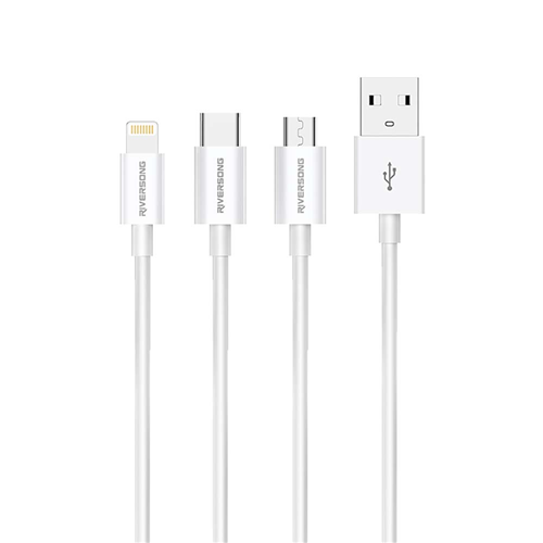 Riversong C72 Lotus Micro USB, Type-C, Lightning Cable