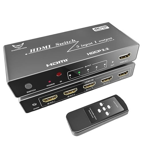 IWAYS HDMI Switch 4K 3 Input 1 Output Metal Housing With Remote IW-4K3011