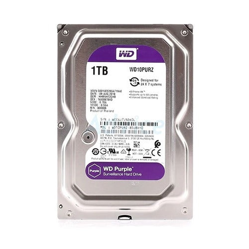 WD Purple 3.5-inch HDD 1TB Purple WD10PURZ For Surveillance