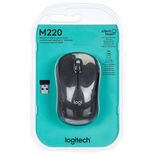 Logitech M220 Mouse Wireless Silent Black 910-004878