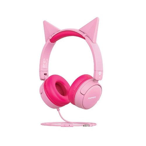 Promate HD Stereo KidSafe Wired Headset Jewel.Bubblegum