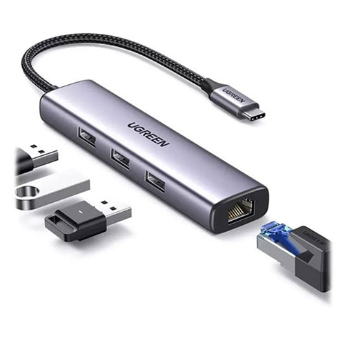 Ugreen CM475 4in1 USB-C Gigabit Ethernet Adapter 60600 – Macrotronics