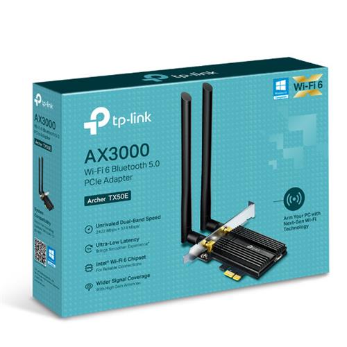 TP-Link Archer TX50E WiFi 6 PCIe Wireless Card with Heat Sink