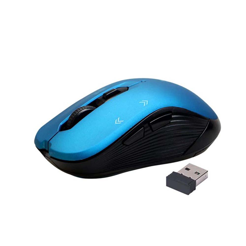 Promate Slider Optical Tracking Wireless Ergonomic Mouse Blue