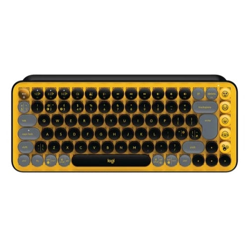 Logitech POP Keys Wireless Mechanical Keyboard Yellow & Black 920-010816