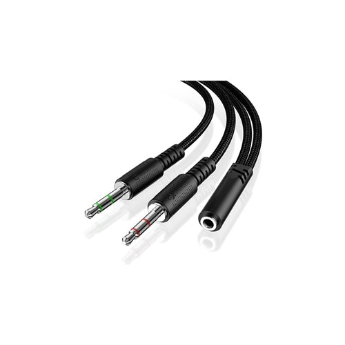 Audio and Mic Splitter Extension Cable 1.4 Meters