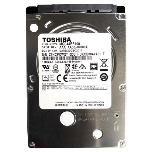 TOSHIBA 2.5-inch 1TB HDD MQ04ABF100 For Laptop