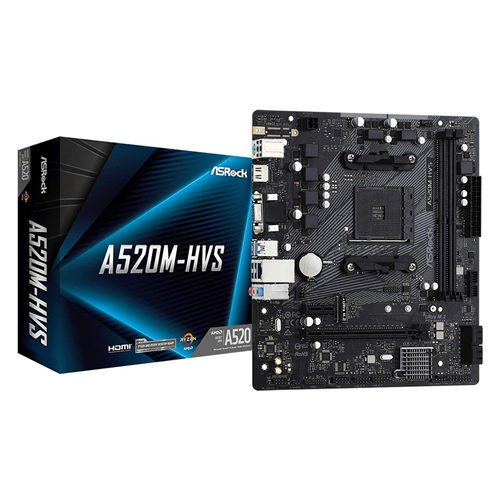 Asrock B520M-HVS AMD Motherboard 90-MXBE60-A0UAYZ