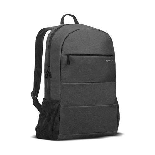 Promate Alpha 15.6-inch Laptop Durable Anti-Theft Backpack Black with Large Secure Compartments Alpha-BP.Black