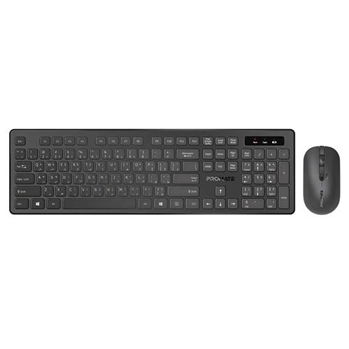 Promate Sleek Profile Full-Size Wireless Keyboard and Mouse Procombo-13