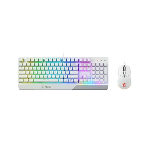 MSI Vigor GK30 Gaming Keyboard and Mouse Combo RGB White AR