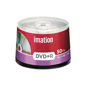 Imation DVD Recordable Discs DVD-R 16X 4.7GB (Pack of 50)