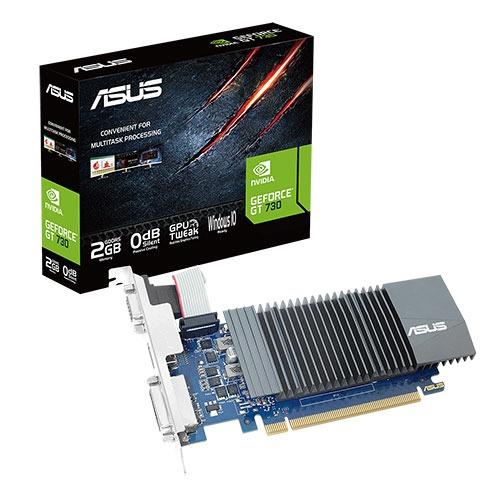 ASUS GeForce GT 730 2GB GDDR5 low-profile graphics card for energy-efficient PC builds - Price TTC