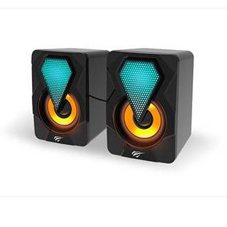 Gamenote By HAVIT RGB Stereo Computer Mini Speaker HVSPK-SK210mini-BK