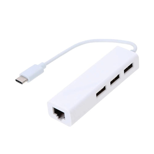 USB-C to USB Hub with Ethernet Adapter