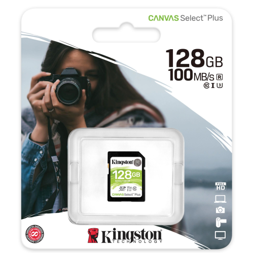 Kingston SDCS2 Canvas Select Plus 128GB Micro SD