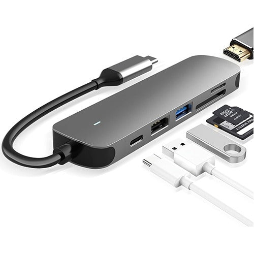 USB-C 6-in-1 Adapter and Hub