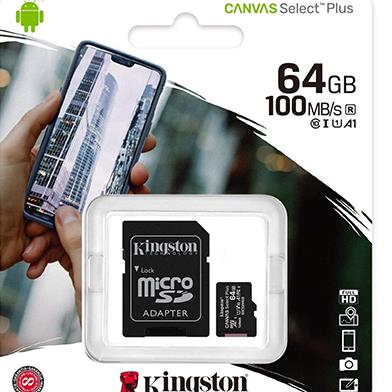 Kingston SDCS2 Canvas Select Plus microSD 64GB