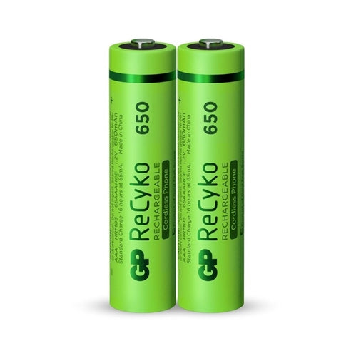 GP ReCyko Rechargeable Battery AAA 650mAh Pack of 2