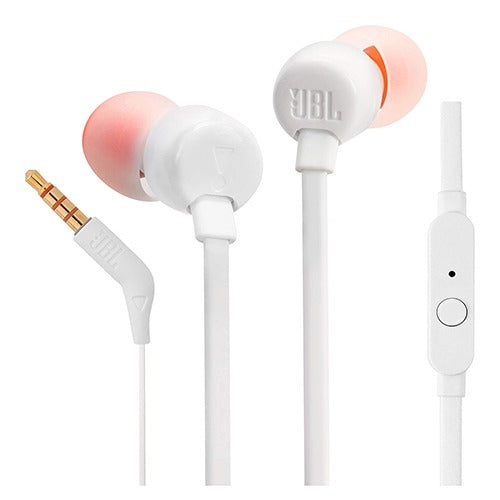 JBL Tune 110 Wired Earphones White