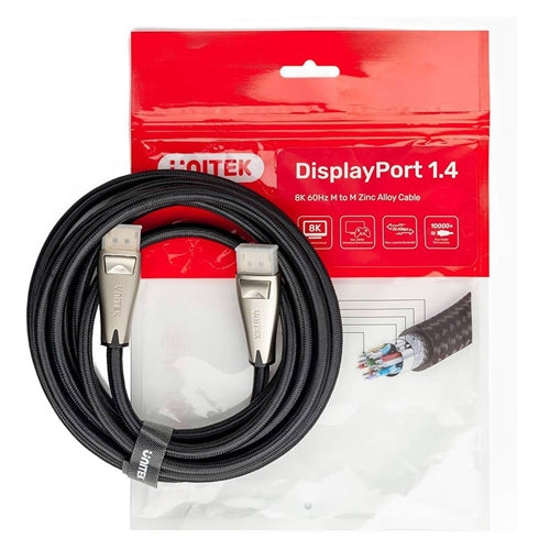 Unitek 8K Display Port Cable 60Hz  1.4 Zinc Alloy  2Meters C1608BNI